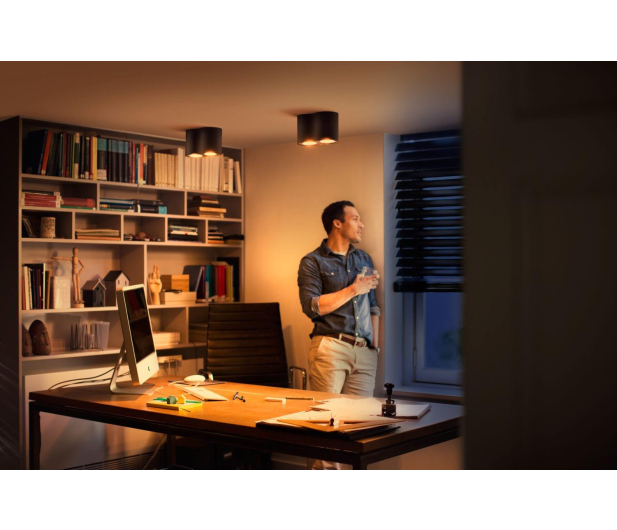 Philips Hue White ambiance Kinkiet Pillar podwójny (czarny) - 727985 - zdjęcie 6